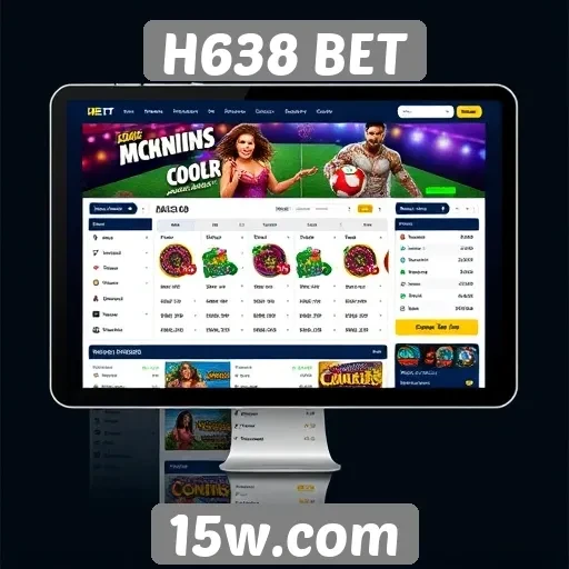Interface do site H638 BET é user-friendly